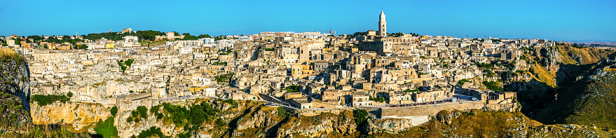 Panoramic view of the city of Matera