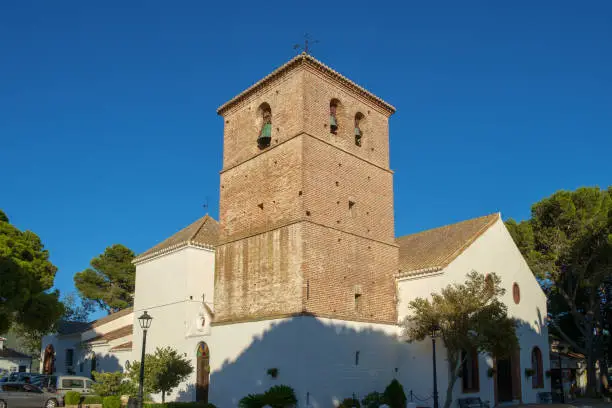Iglesia Inmaculada Concepcion.The present day place of worship in the pueblo of Mijas on the Costa del Sol, near Malaga, Spain.