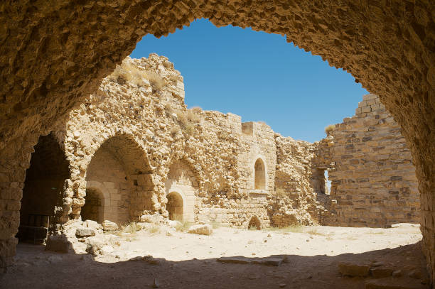Ruins of an old tower in the ancient city of Perge