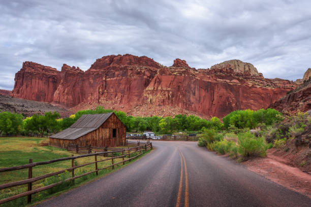 istock Historic barn in the Capitol Reef National Park, Utah 1167009361