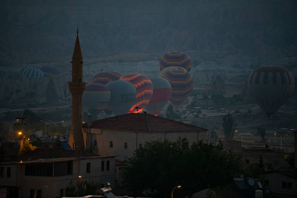 Hot air balloon in Cappadocia , turkey