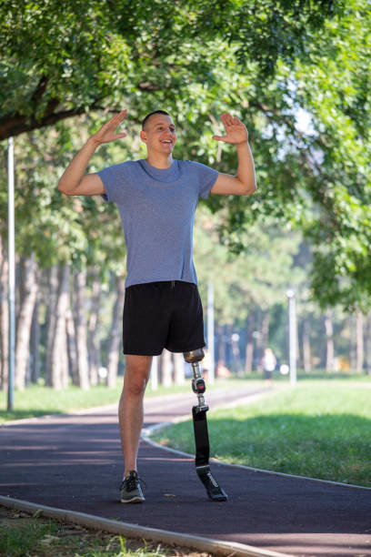 istock Motivated young man with prosthetic 1167015044