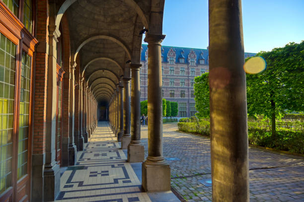 The University of Antwerp in Antwerp, Belgium stock photo