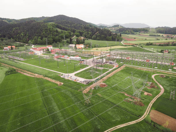 istock Electrical substation in the country side 1167021897
