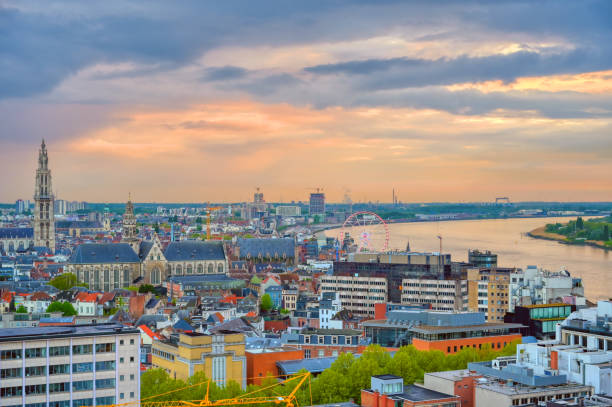 istock Aerial view of Antwerp, Belgium 1167026001