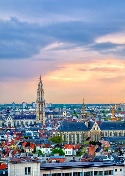 istock Aerial view of Antwerp, Belgium 1167026051