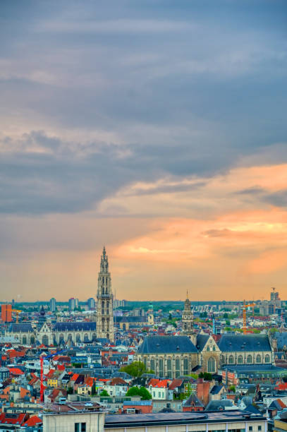 istock Aerial view of Antwerp, Belgium 1167026056