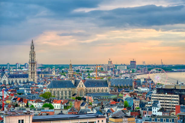 istock Aerial view of Antwerp, Belgium 1167026061