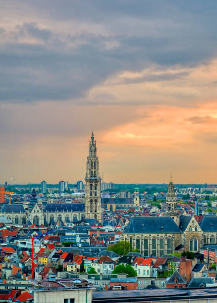 istock Aerial view of Antwerp, Belgium 1167026064