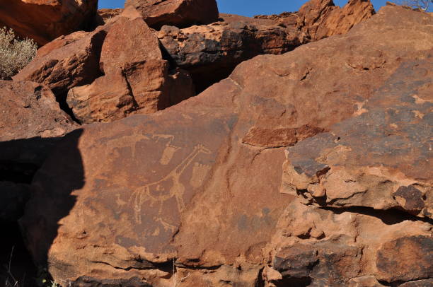 istock Prehistoric Bushman engravings at Twyfelfontein in Namibia 1167027598