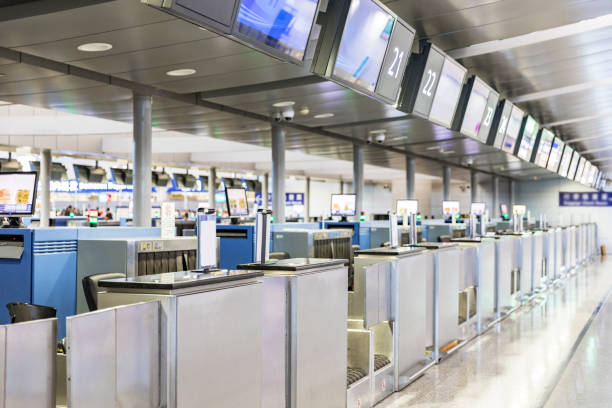 istock Airport check in counter 1167031896