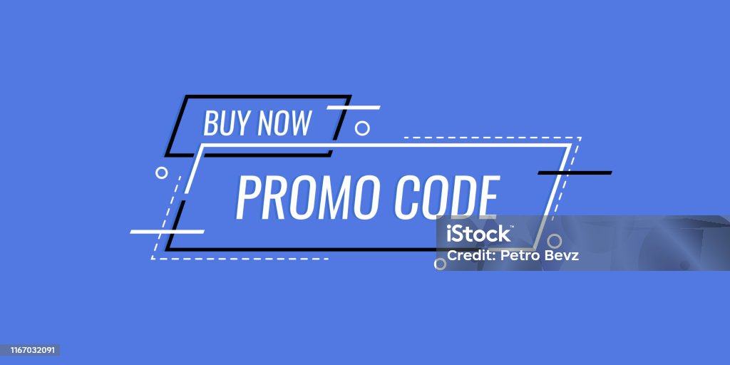 Promo Code Coupon Code Banner Design Modern Vector Illustration In Flat ...