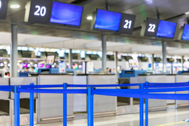 istock Airport check in counter 1167032733
