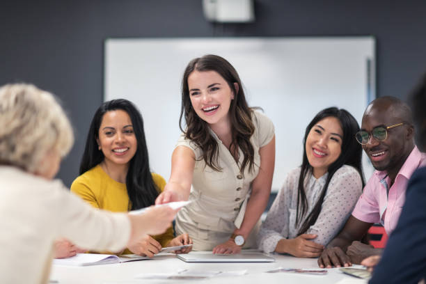 istock Female analyst presenting business strategy 1167040898
