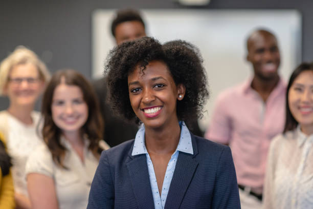 istock Female leader with diverse business team 1167040943