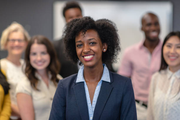 istock Female leader with diverse business team 1167040945