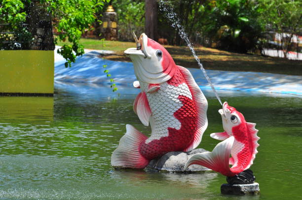 Fish Fountain in the pool