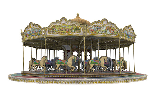 Carousel Horse Isolated