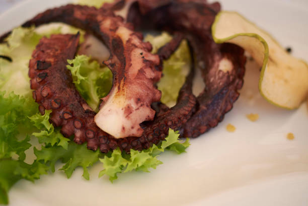 istock Roasted Octopus legs with dried apple 1167047125
