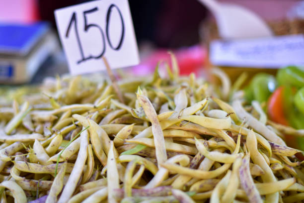 Beans at a farmer's market