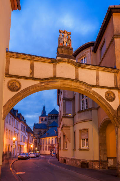 istock Panorama of Trier at night 1167051793