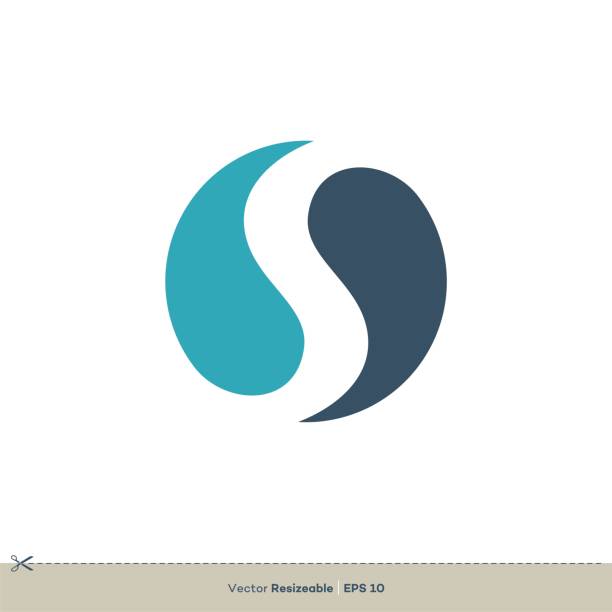 S Letter Logo Template Illustration Design. Vector EPS 10. S Letter Logo Template Illustration Design. Vector EPS 10. yin yang symbol stock illustrations