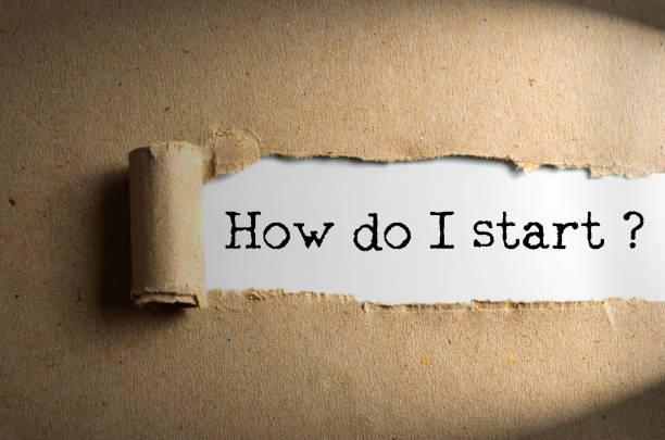 istock Torn paper with word How do I start 1167054379