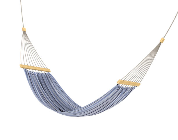 Hammock Isolated Hammock isolated on white background. 3D render hammock stock pictures, royalty-free photos & images