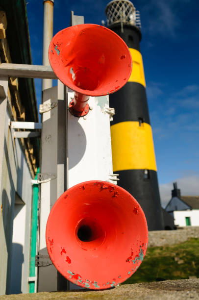 istock Foghorns at the lighthouse at St John's Point, most Easterly point in Ireland. 1167062506