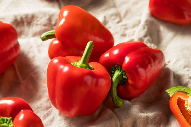 istock Raw Red Organic Bell Peppers 1167064636