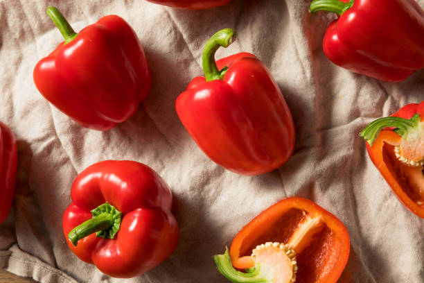 istock Raw Red Organic Bell Peppers 1167065668