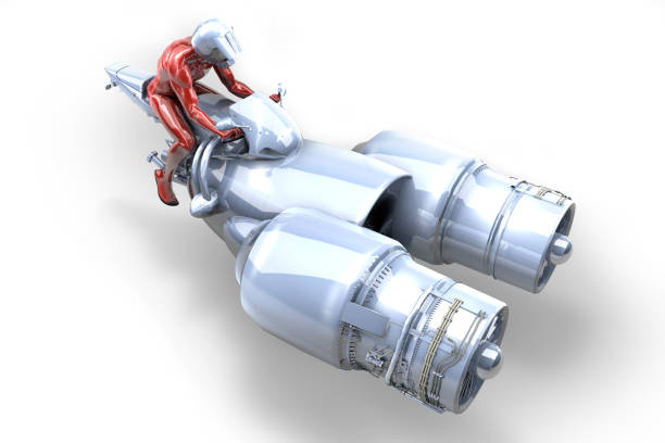 istock Racing Pod with Jet Turbines 1167078738