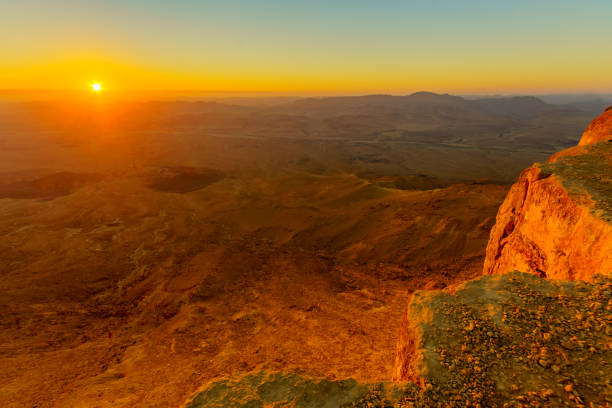 Sunrise view of Makhtesh (crater) Ramon