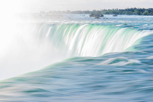 First Light on Niagara Falls-4 stock photo