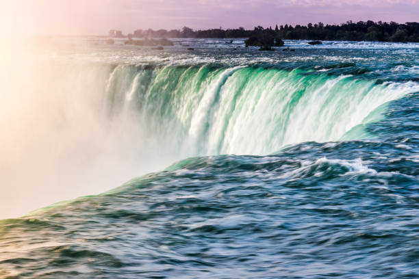First Light on Niagara Falls-5 stock photo