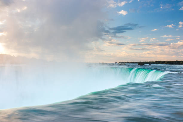 First Light on Niagara Falls-7 stock photo