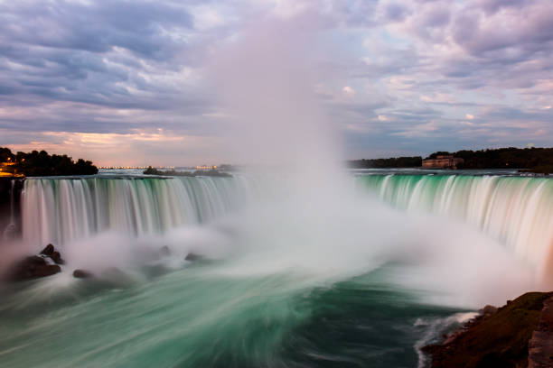 First Light on Niagara Falls-10 stock photo
