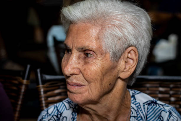 istock 90 years old woman with white hair 1167088078