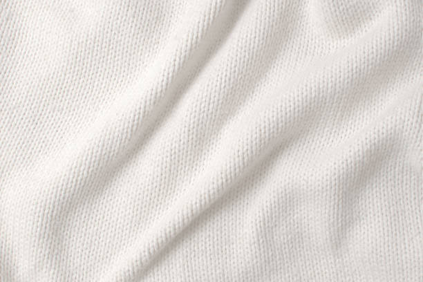 istock Close up texture of a thick ivory colored wool cloth 1167090264