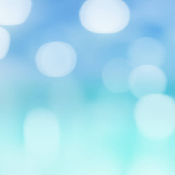 blu sfocato astratto un gradiente di colore verde acqua in sfondo quadrato con effetto di luce bokeh incandescente per il concetto di elemento di design collezione estate - ocean scenic flash foto e immagini stock
