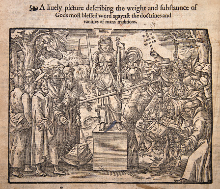 Illustration from a 1583 edition of Foxe's Book of Martyrs, \