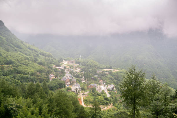 istock traditional Chinese residence among clouds 1167119715