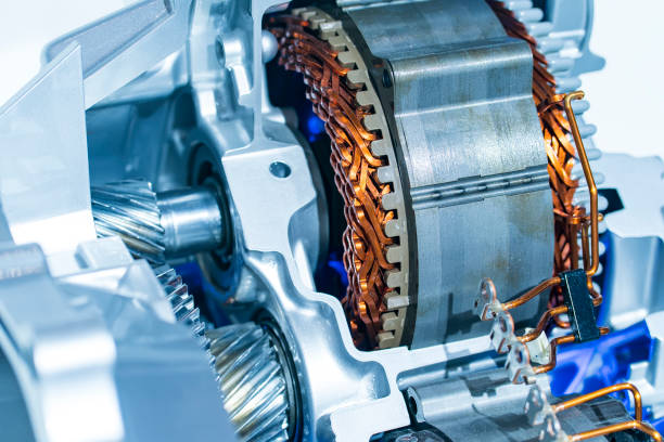 istock electric system of eco car engine Automotive part concept 1167120104