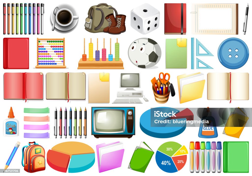 Difference Objects Set Of Different Objects Stock Illustration - Download Image Now ...