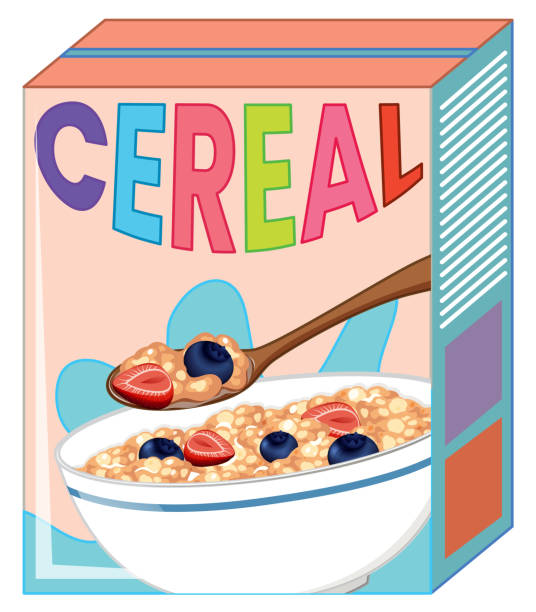  .  Caja De Cereal Ilustraciones, gráficos vectoriales libres de derechos y clip art
