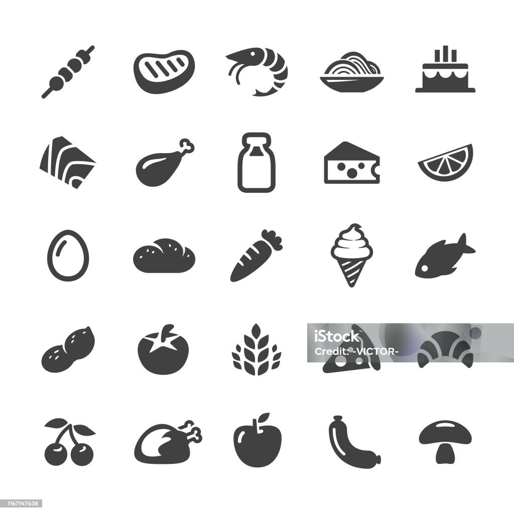 Food Icons - Smart Series Food, Food stock vector