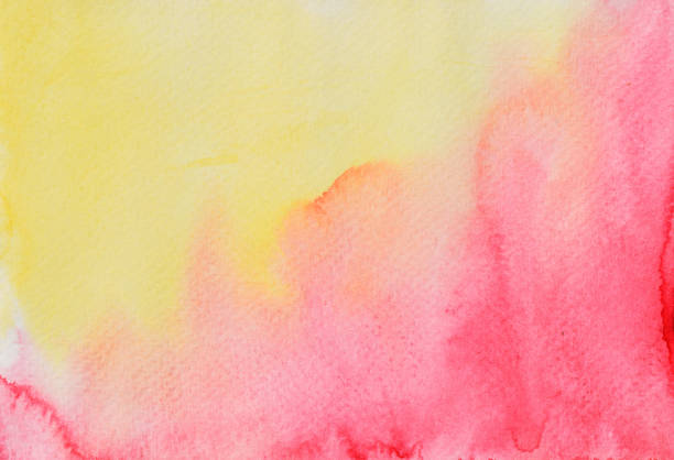 istock Abstract background by hand drawn yellow with red and pink color liquid drip 1167154066