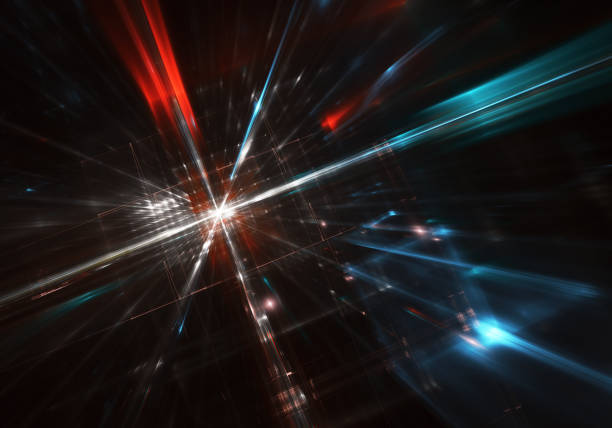 istock Abstract 3D fractal background, 3D illustration. Virtual Neon City 1167158782