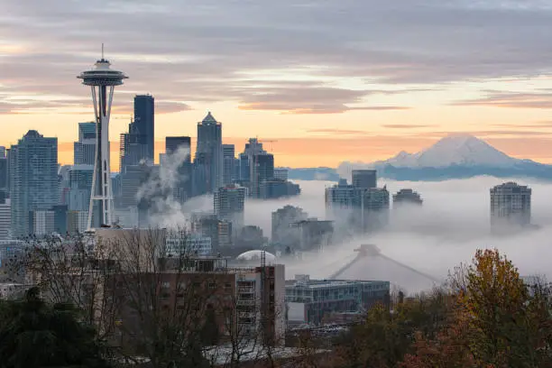 Photo of Seattle in Fog