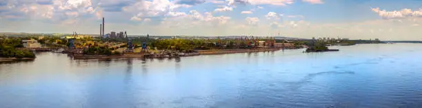 Photo of panoramic view over the Ruse city